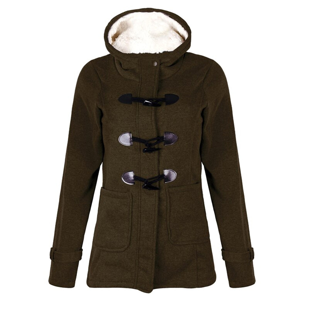 Long Hooded Pocket Winter Coat