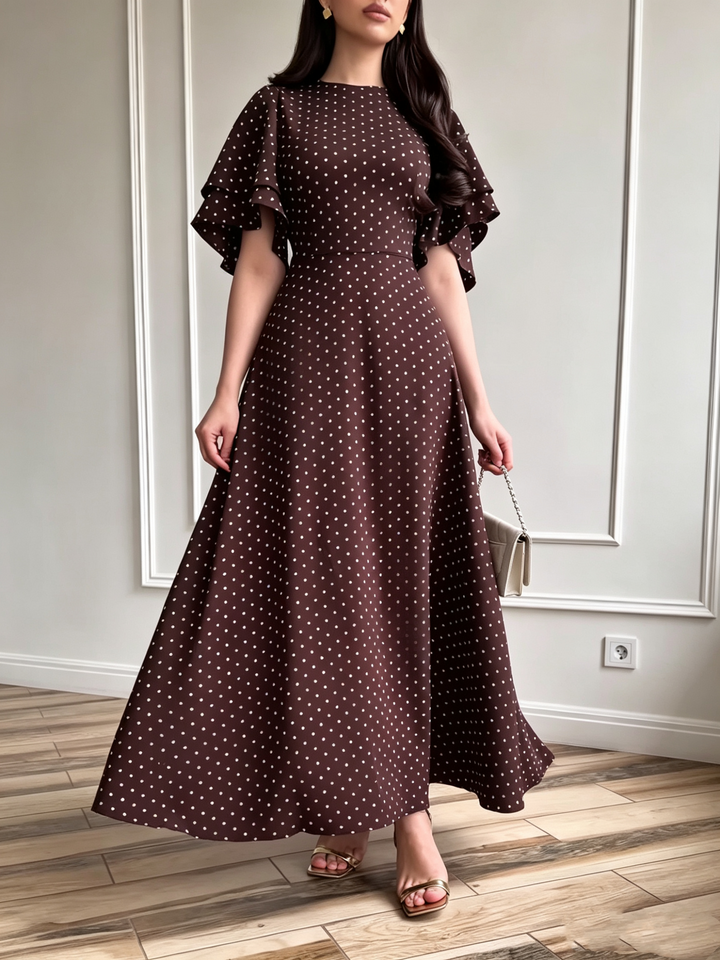Satin Polka Dot Dress