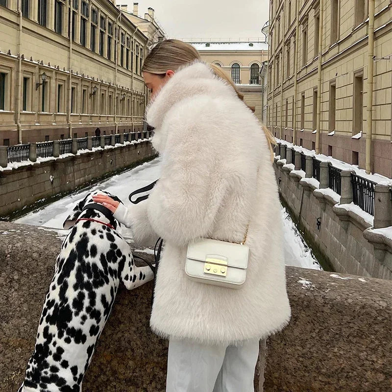 Luxurious Soft Faux-Fur Winter Jacket