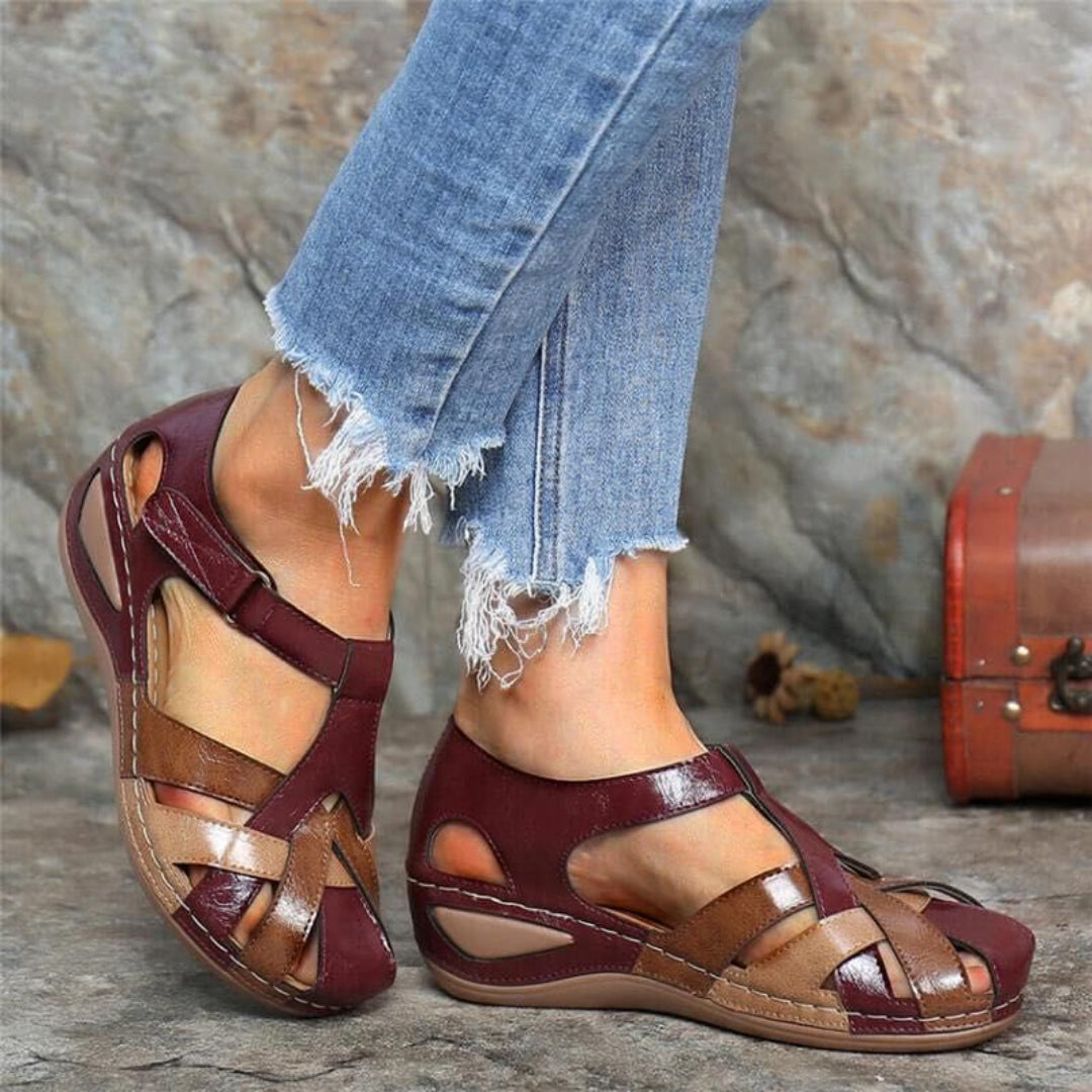 Women’s Spring Colourblock Closed Toe Sandals