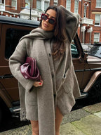 Stylish Shawl Collar Wrap Jacket
