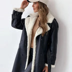 Long Fleece Lined Teddy Coat