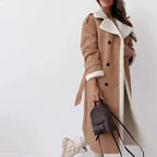 Long Fleece Lined Teddy Coat