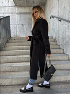 Long Belted Lined Trench Coat
