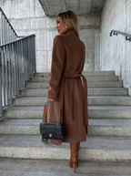 Long Belted Lined Trench Coat
