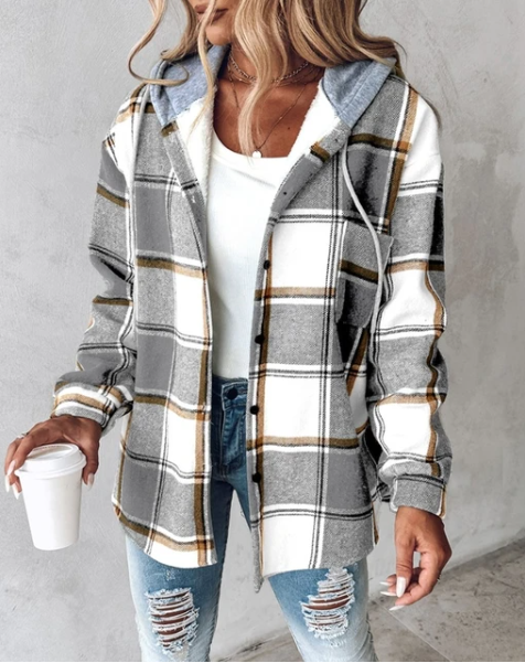 Cosy Bold Pattern Comfort Jacket