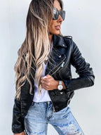 Timeless Modern Chic Leather Jacket