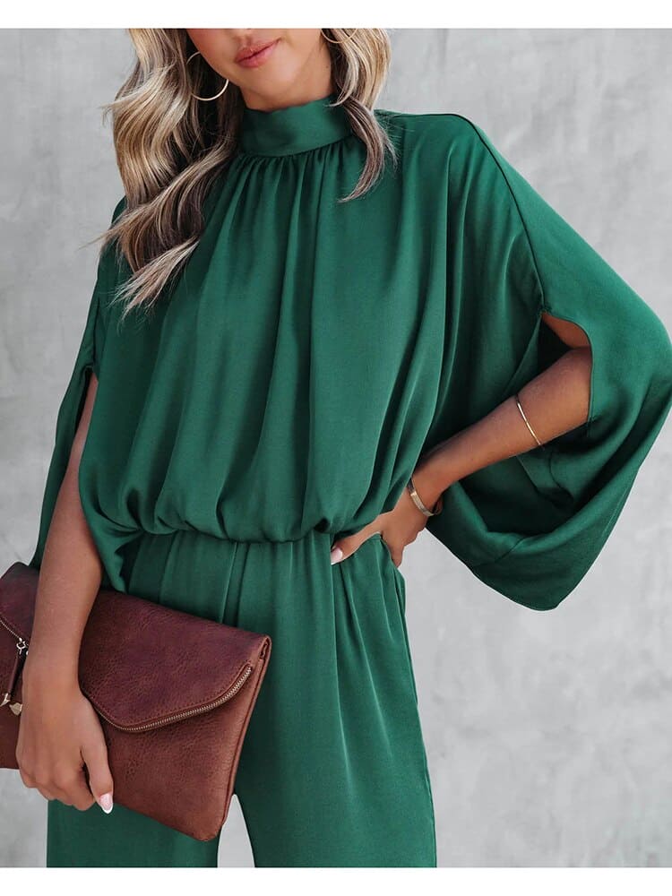 Women's Wide-Leg Halter Neck Jumpsuit