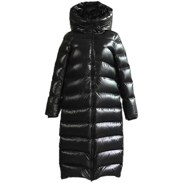 Long Fashionable Padded Down Jacket