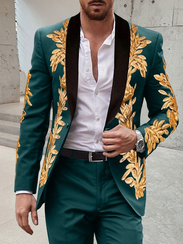 Shawl Collar Two-Piece Men’s Suit