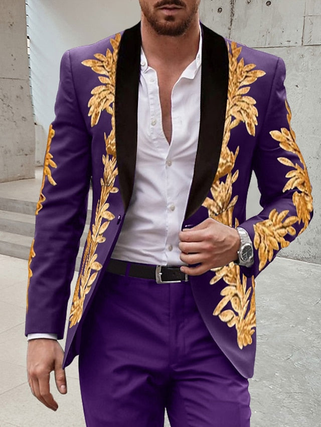 Shawl Collar Two-Piece Men’s Suit