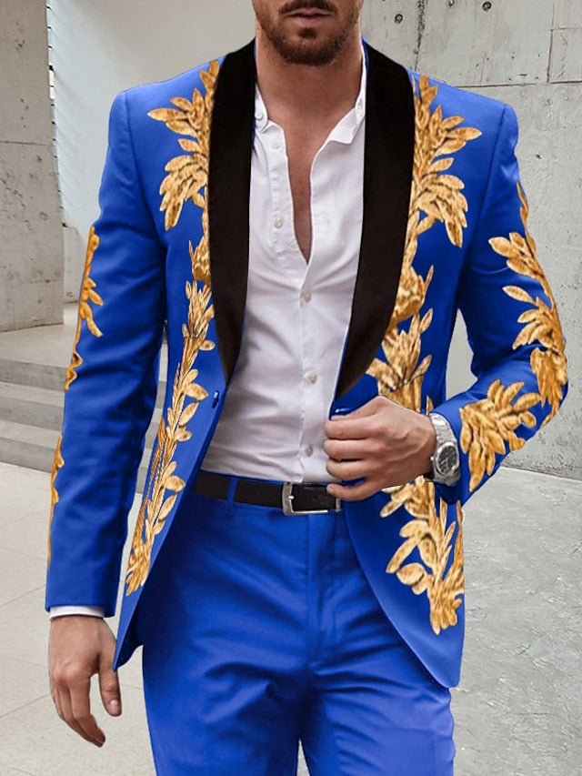 Shawl Collar Two-Piece Men’s Suit