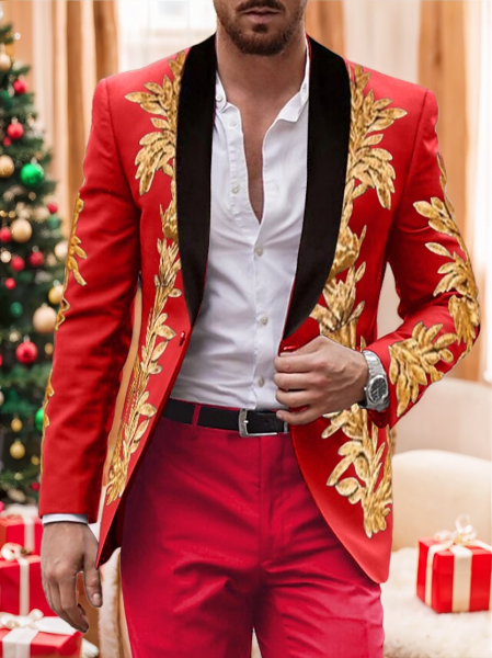 Shawl Collar Two-Piece Men’s Suit
