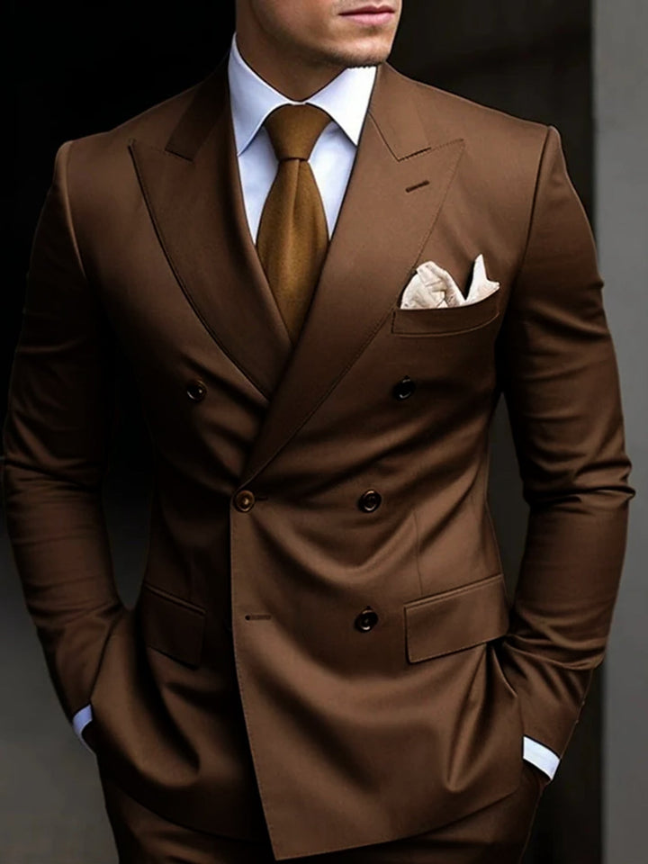 Six-Button Two-Piece Men’s Suit