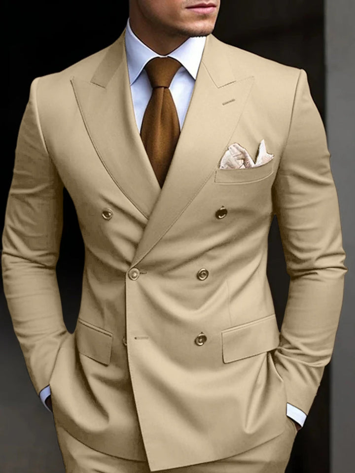 Six-Button Two-Piece Men’s Suit