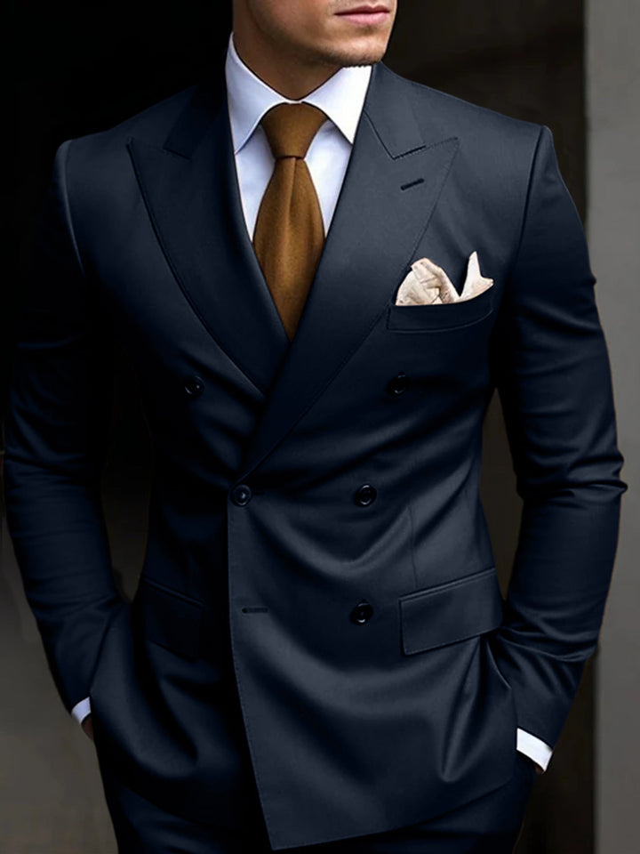 Six-Button Two-Piece Men’s Suit