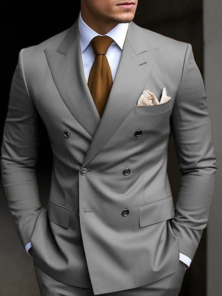 Six-Button Two-Piece Men’s Suit