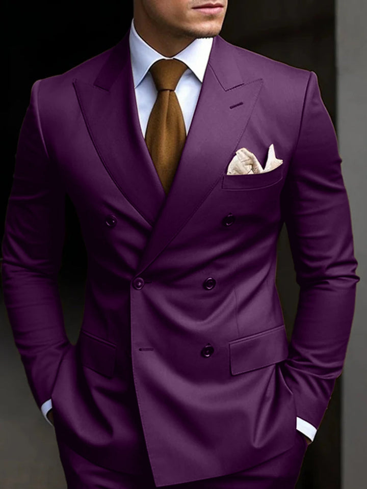Six-Button Two-Piece Men’s Suit