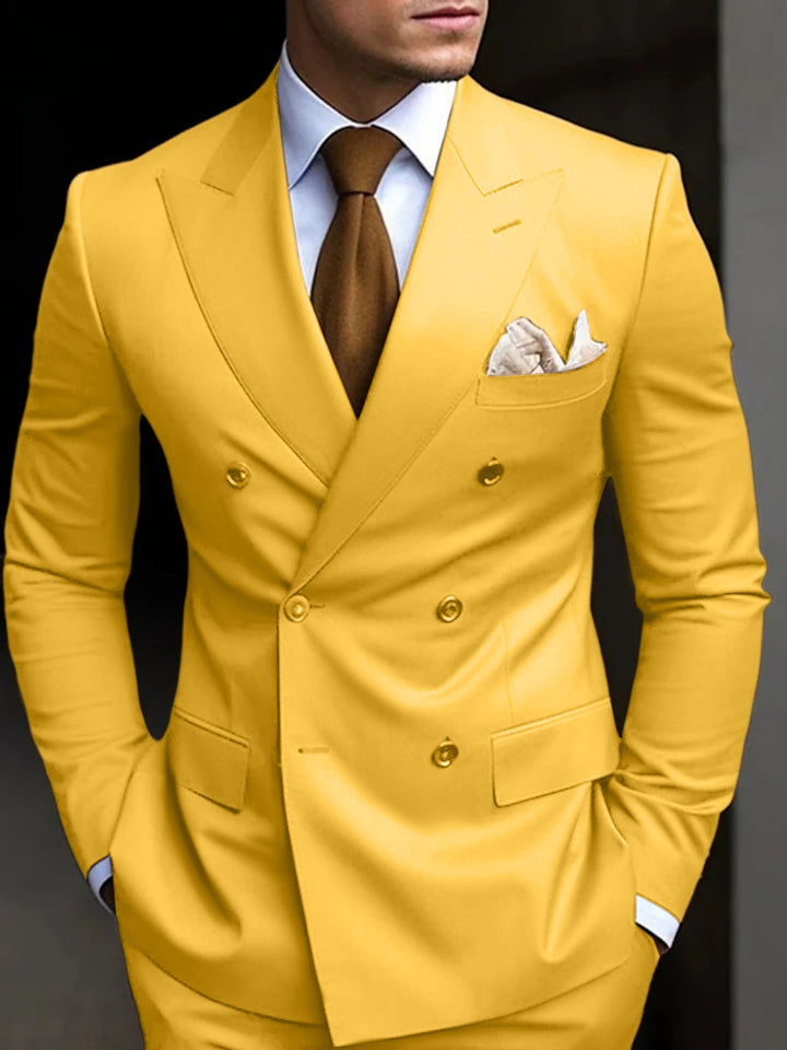 Six-Button Two-Piece Men’s Suit