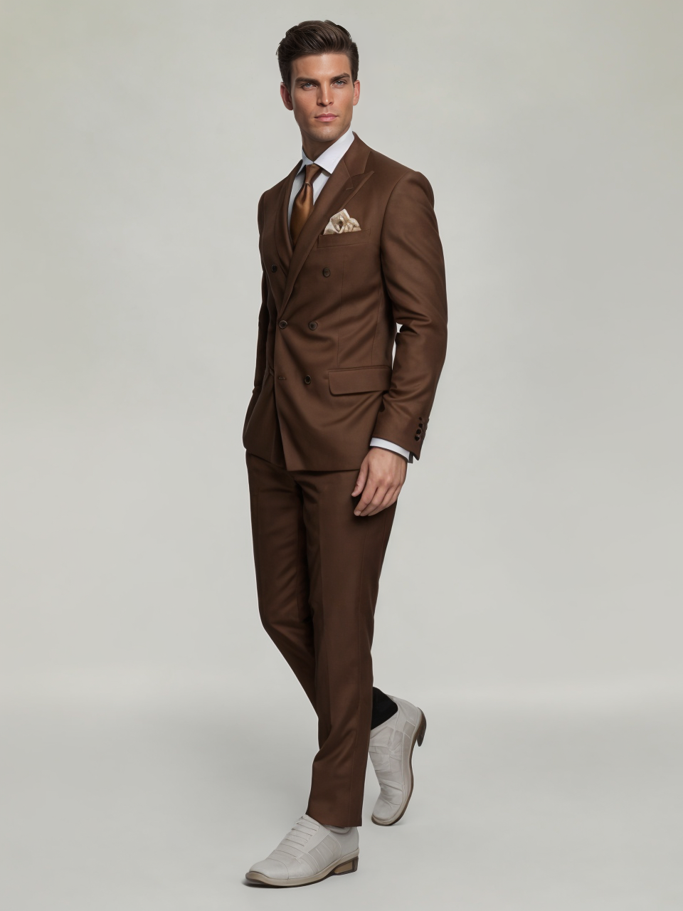 Six-Button Two-Piece Men’s Suit