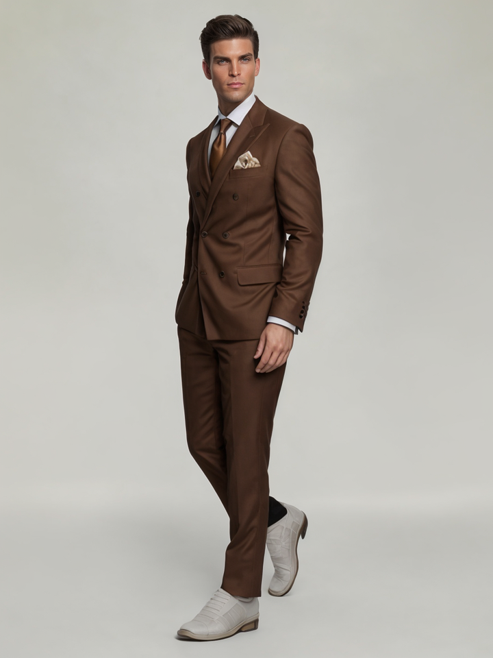 Six-Button Two-Piece Men’s Suit
