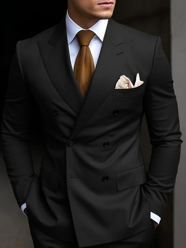 Six-Button Two-Piece Men’s Suit