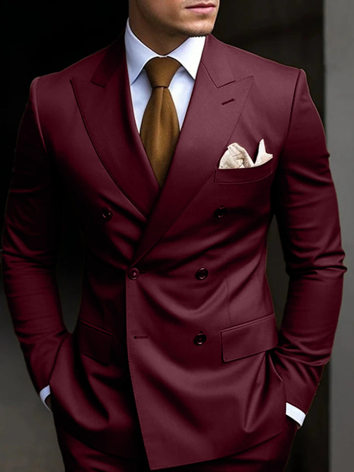 Six-Button Two-Piece Men’s Suit