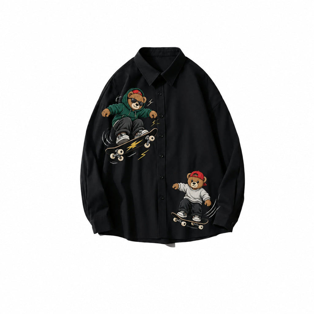 Skateboard Print Men’s Graphic Shirt