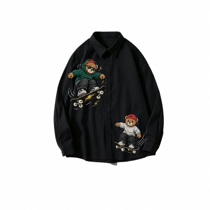 Skateboard Print Men’s Graphic Shirt