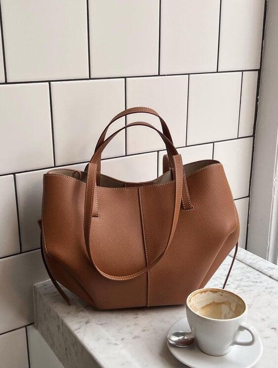 Stylish Vintage Leather Tote Bag