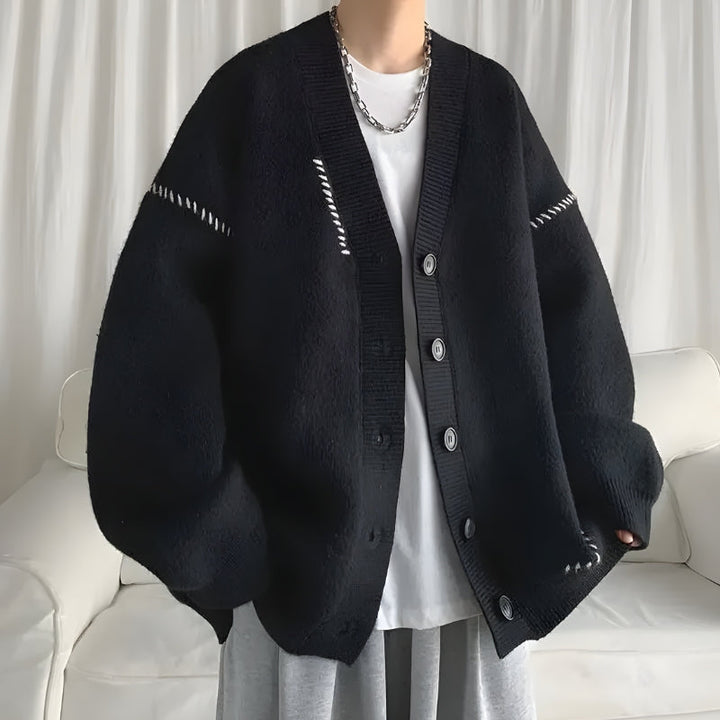 Soft Knit Button Up Men’s Cardigan