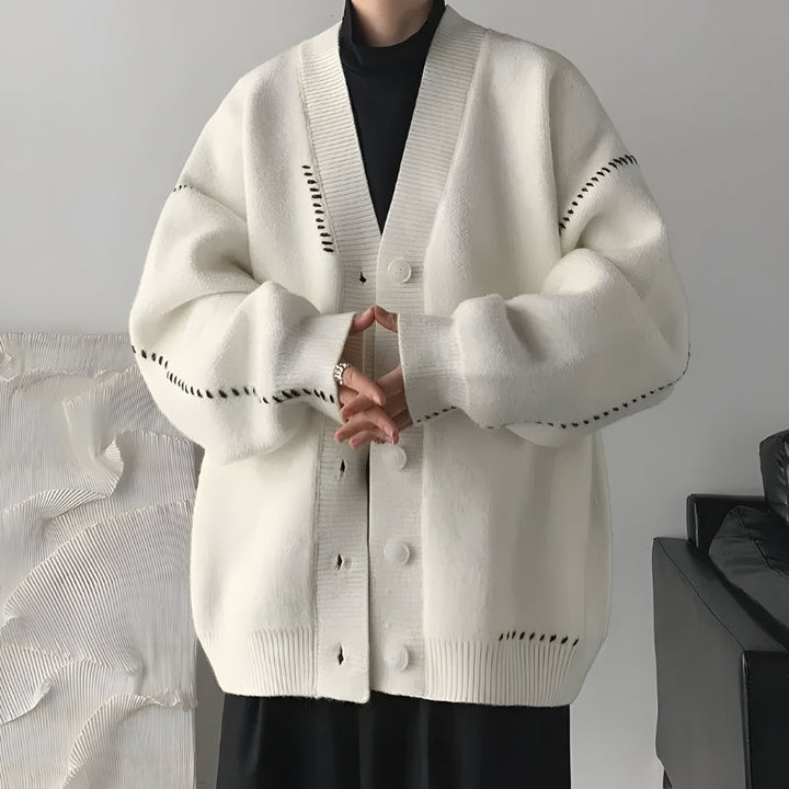Soft Knit Button Up Men’s Cardigan