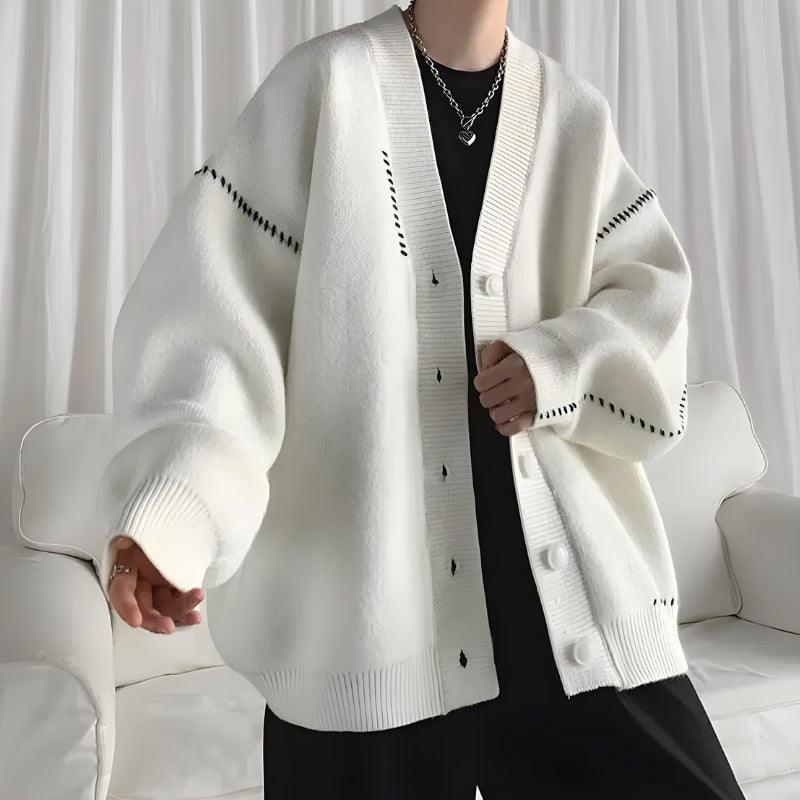 Soft Knit Button Up Men’s Cardigan