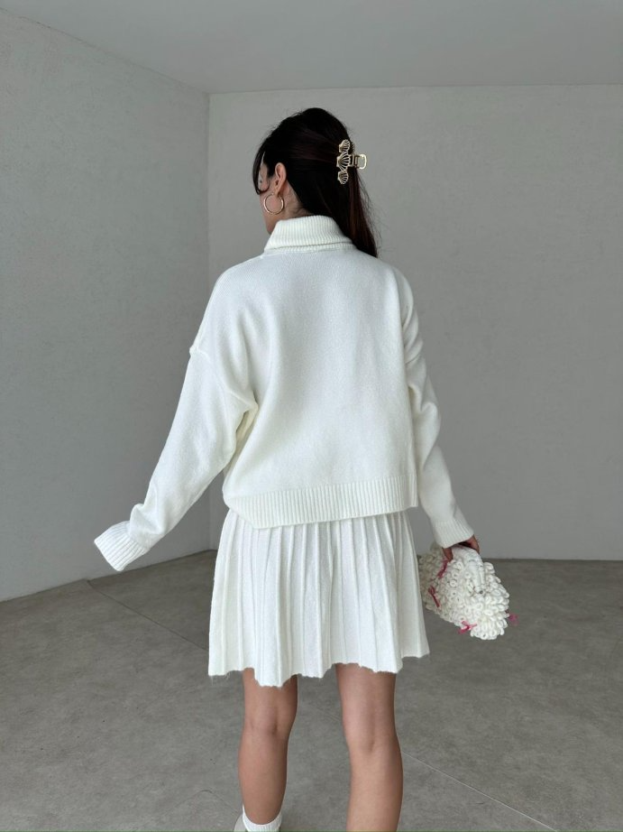 Sweater Skirt Women’s Knit Set