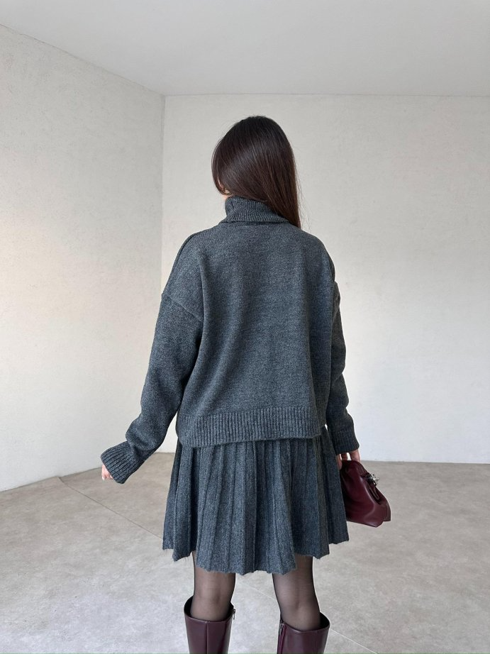 Sweater Skirt Women’s Knit Set