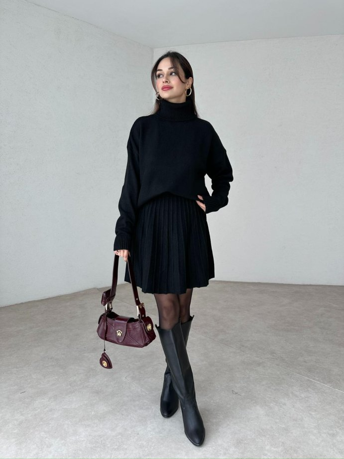 Sweater Skirt Women’s Knit Set