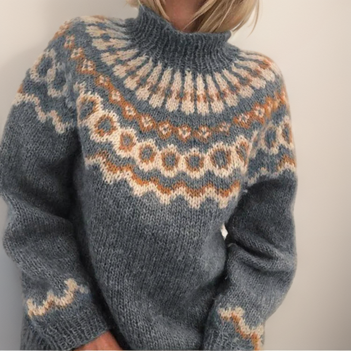Thick Knit High Neck Sweater
