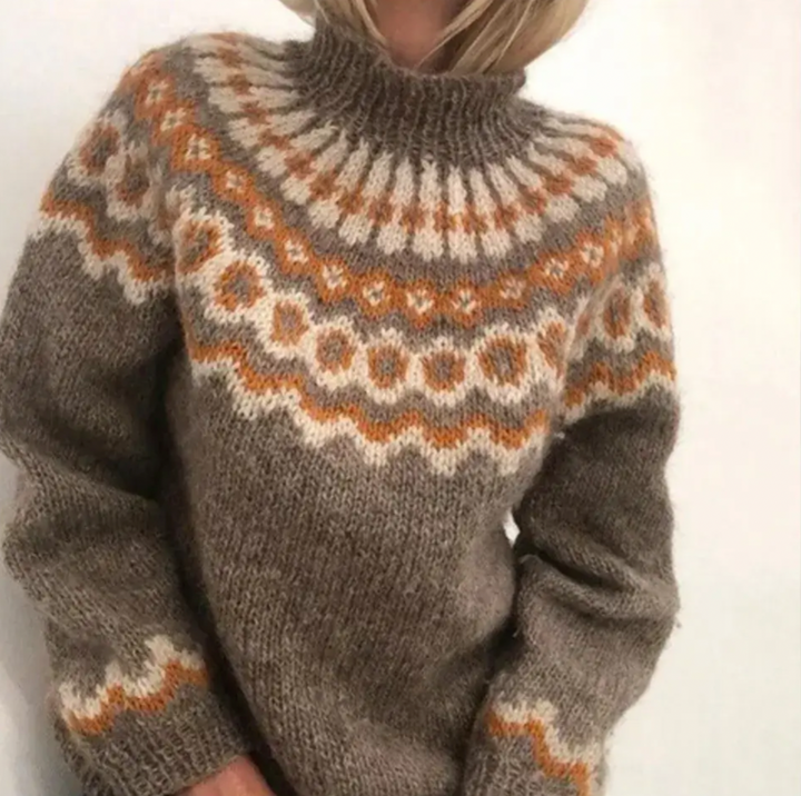 Thick Knit High Neck Sweater