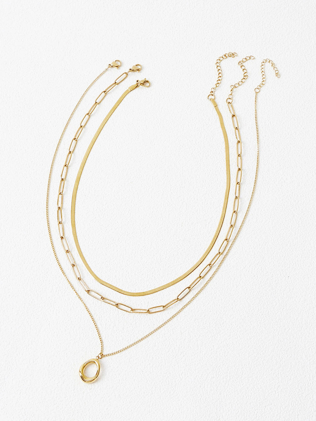 Titanium Steel Layered Necklace