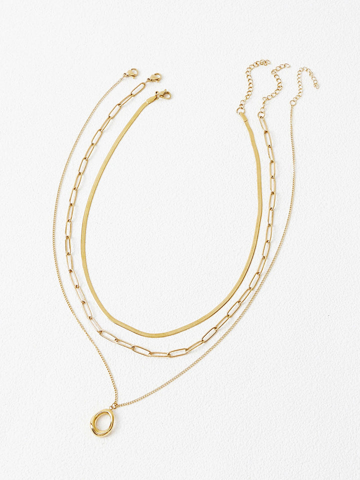 Titanium Steel Layered Necklace