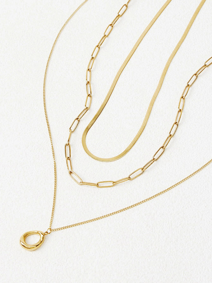 Titanium Steel Layered Necklace