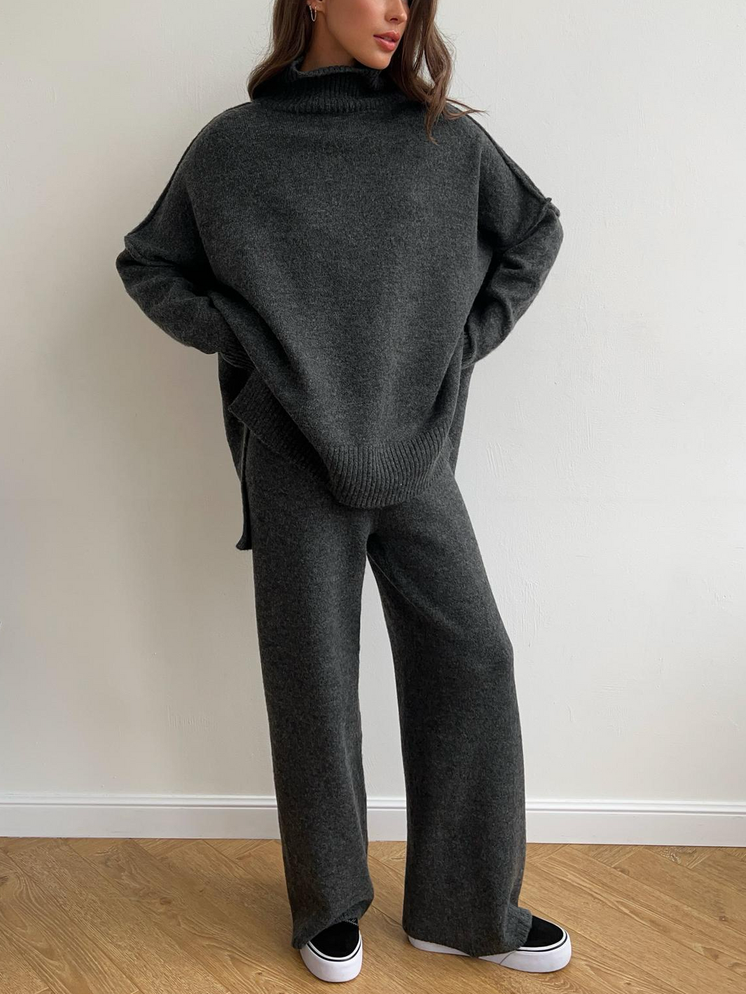 Turtleneck Knit Set