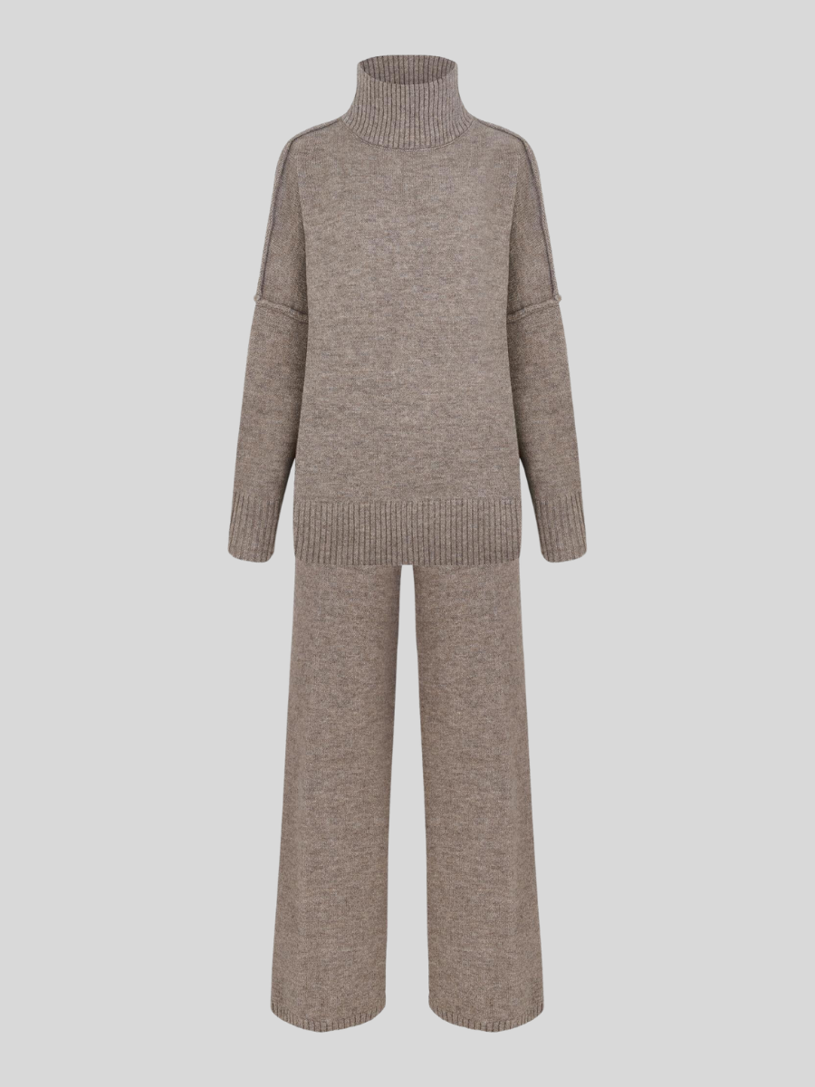 Turtleneck Knit Set