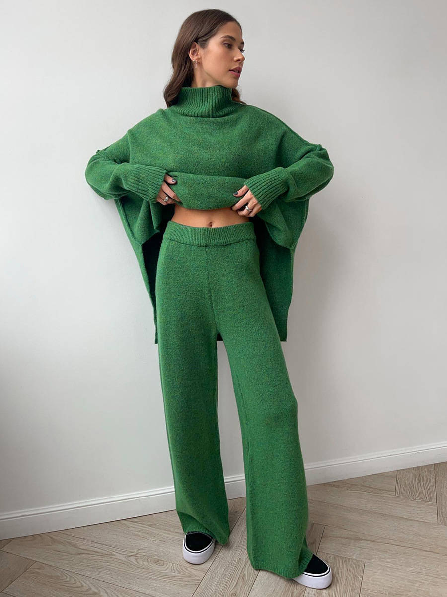 Turtleneck Knit Set