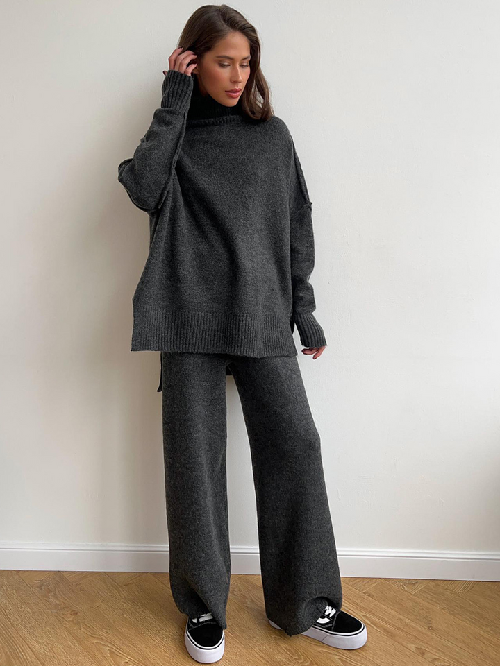 Turtleneck Knit Set