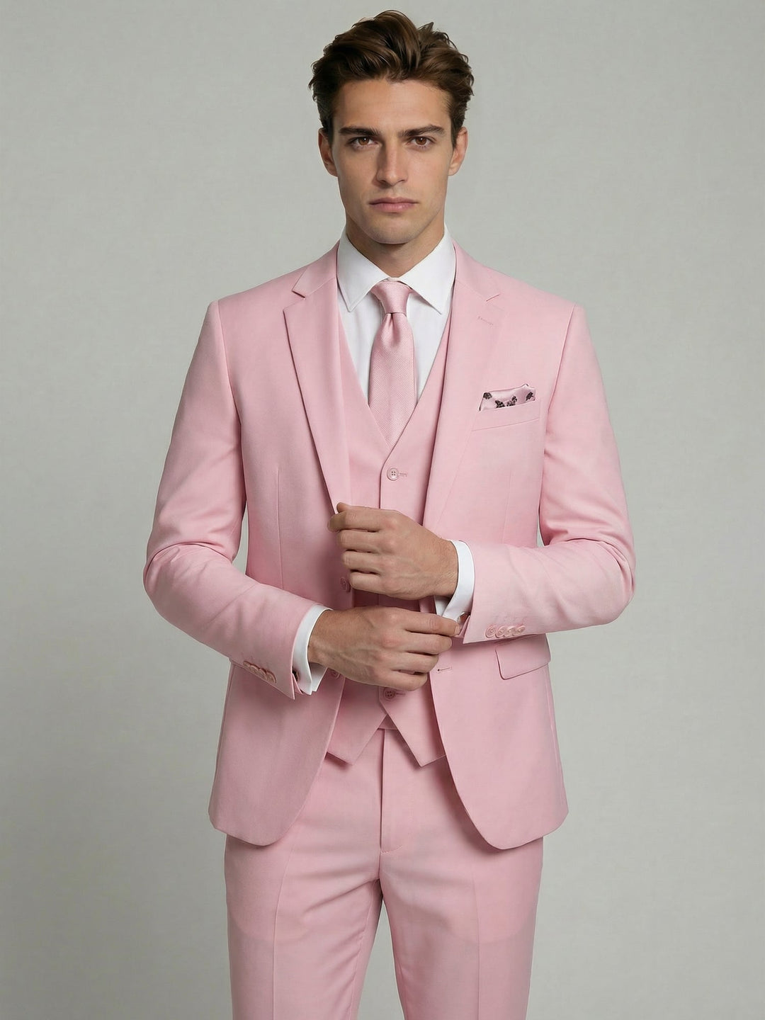 Two-Button Three-Piece Men’s Suit