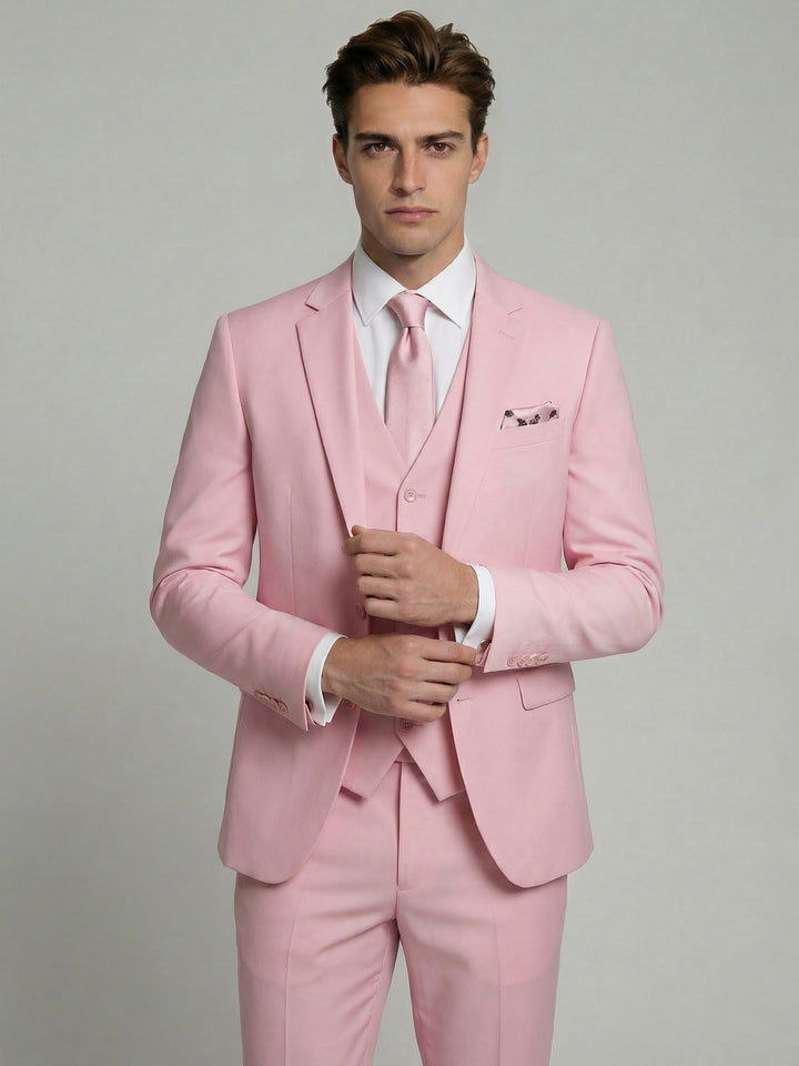 Two-Button Three-Piece Men’s Suit