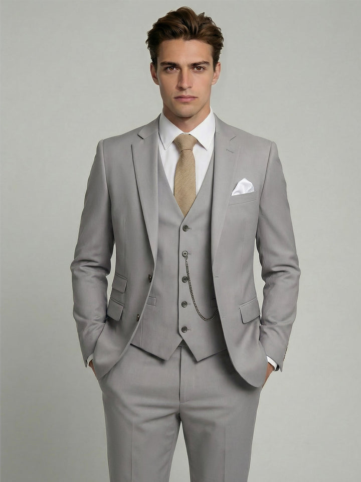 Two-Button Three-Piece Men’s Suit
