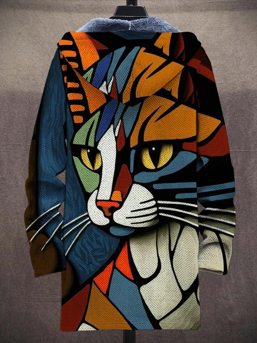 Artistic Printed Quilted Statement Jacket