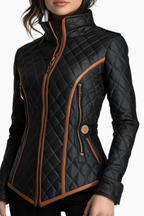 Diamond Quilted Padded Warm Jacket